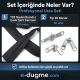 T20 Nylon Tarpaulin and Tent Zipper Set with Pull Cords