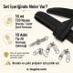 T20 Nylon Tarpaulin and Tent Zipper Set with 10 Pull Cords, featuring a waterproof #10 nylon coil zipper, ideal for outdoor