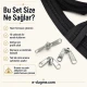 T20 Nylon Tarpaulin and Tent Zipper Set with 10 Pull Cords, featuring a waterproof #10 nylon coil zipper, ideal for outdoor