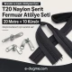 T20 Nylon Tarpaulin and Tent Zipper Set with Pull Cords