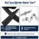 T20 Nylon Tarpaulin and Tent Zipper Set with Pull Cords