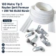 High-Volume N3 Nylon Coil Zipper Chain Set for Pillow and Cushion Covers - 100 m / 328.08 ft with 200 Single-Pull Sliders