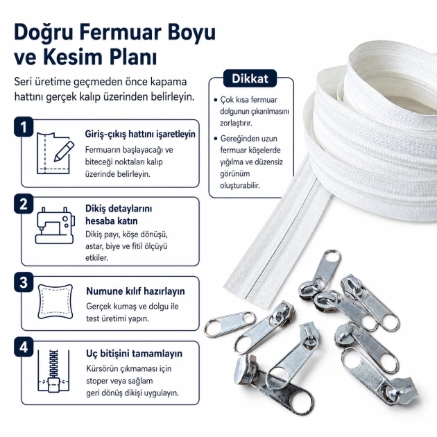 High-Volume N3 Nylon Coil Zipper Chain Set for Pillow and Cushion Covers - 100 m / 328.08 ft with 200 Single-Pull Sliders