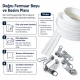 High-Volume N3 Nylon Coil Zipper Chain Set for Pillow and Cushion Covers - 100 m / 328.08 ft with 200 Single-Pull Sliders