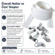 High-Volume N3 Nylon Coil Zipper Chain Set for Pillow and Cushion Covers - 100 m / 328.08 ft with 200 Single-Pull Sliders