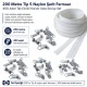 Professional N3 Nylon Coil Zipper Chain Set for Pillow & Cushion Covers – 200 m / 656.17 ft with 400 Single-Pull Sliders