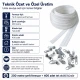 Professional N3 Nylon Coil Zipper Chain Set for Pillow & Cushion Covers – 200 m / 656.17 ft with 400 Single-Pull Sliders