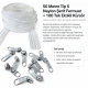 Medium-Volume N3 Nylon Coil Zipper Chain Set for Pillow & Cushion Covers – 50 m / 164.04 ft with 100 Single-Pull Sliders