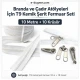 T9 Bone Tarpaulin and Tent Strap Zipper Set with 10 Pulls