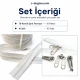 T9 Bone Tarpaulin and Tent Strap Zipper Set with 10 Pulls