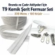 T9 Bone Tarpaulin and Tent Strap Zipper Set with 200 meters and 100 pulls