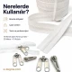 T9 Bone Tarpaulin and Tent Strap Zipper Set with Pull Handles