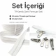 T9 Bone Tarpaulin and Tent Strap Zipper Set with 50 meters strap and 25 pulls