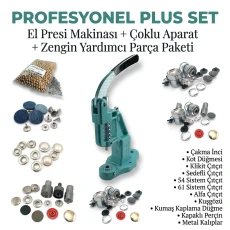 Professional Plus Set – Hand Press Machine M0099, 16 Dies and 5,875 Accessory Components - SET001PLUS
