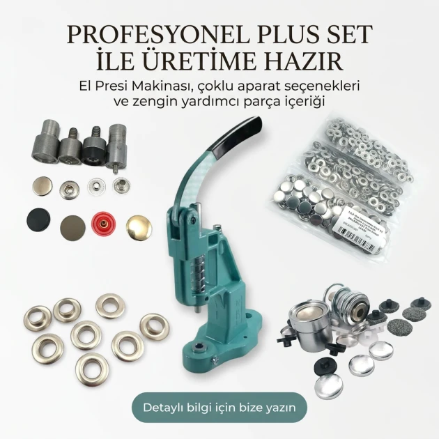 Professional Plus Set – Hand Press Machine M0099, 16 Dies and 5,875 Accessory Components - SET001PLUS
