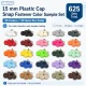 15 mm / 0.59 in Plastic Cap Snap Fastener Color Sample Set – 25 Colors / 625 Sets SET15PL25RENK