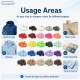 15 mm / 0.59 in Plastic Cap Snap Fastener Color Sample Set – 25 Colors / 625 Sets SET15PL25RENK