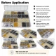 Acrylic Pearl Color and Die Set in 4, 6 and 8 mm sizes with 12 models and 12,000 pieces, perfect for textile and craft