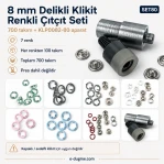 8 mm / 0.31 in Ring-Style Prong Baby Snap Color Set, 700 Sets with Setting Die SET80