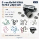 Baby Snap Fastener Set 8 mm with Hand Press for Babywear and Hobby Sewing