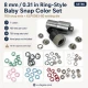 Baby Snap Fastener Set 8 mm with Hand Press for Babywear and Hobby Sewing