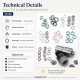 Baby Snap Fastener Set 8 mm with Hand Press for Babywear and Hobby Sewing