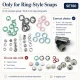 Baby Snap Fastener Set 8 mm with Hand Press for Babywear and Hobby Sewing