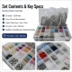 9.5 mm Stainless Steel Perforated Click Color Set – 23 Colors / 2300 Sets SET95KLK23RENK