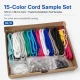 15-Colour Cord, 9.5 mm Eyelet and Installation Die Sample Set SETKRD2415