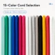 15-Colour Cord, 9.5 mm Eyelet and Installation Die Sample Set SETKRD2415