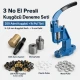 3 No Plise Sineklik Kuşgözü El Presli Başlangıç Seti, 5 mm Delik Açma Kalıbı ve Tulumba El Presi ile PVC Şerit Montajı için