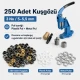 3 No Plise Sineklik Kuşgözü El Presli Başlangıç Seti, 5 mm Delik Açma Kalıbı ve Tulumba El Presi ile PVC Şerit Montajı için