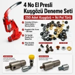 4 No / 6–6,5 mm Plise Sineklik Kuşgözü 250 Adet, Delme ve Montaj Kalıbı Tulumba El Presli Deneme Seti Set00040SinDN
