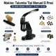 2 No / 4,5 mm, 3 No / 5 mm ve 4 No / 6 mm Plise Sineklik Kuşgözü El Presli 3 Ölçülü Komple Deneme Seti Set001SinDn