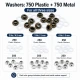2 No / 4,5 mm, 3 No / 5 mm ve 4 No / 6 mm Plise Sineklik Kuşgözü El Presli 3 Ölçülü Komple Deneme Seti Set001SinDn