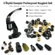 Professional Three-Size Pleated Screen Eyelet Set with 3,000 Eyelets, Hardened Dies and Manual Hand Press for 4–4.5 mm /