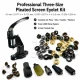 Professional Three-Size Pleated Screen Eyelet Set with 3,000 Eyelets, Hardened Dies and Manual Hand Press for 4–4.5 mm /