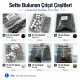 Tailor Supply and Repair Sample Set – Snap Fasteners, Eyelets, Rivets and Jeans Buttons – Press and Dies Not Included TERZI-SARF-NUMUNE-SET01