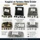 Tailor Supply and Repair Sample Set – Snap Fasteners, Eyelets, Rivets and Jeans Buttons – Press and Dies Not Included TERZI-SARF-NUMUNE-SET01