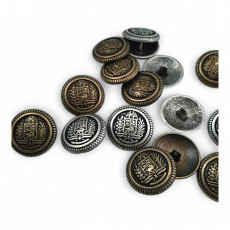 Shank Button 23 mm - 36 L Coat Button with Emblem - 0,90" ERD001ZAM