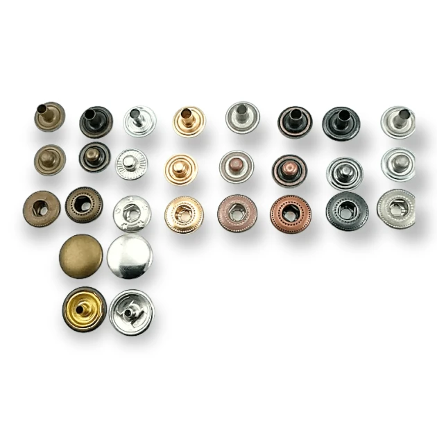 Bombeli Çıtçıt Düğme 14 mm 54 Sistem Pirinç 4 lü Takım ERCB0014PR