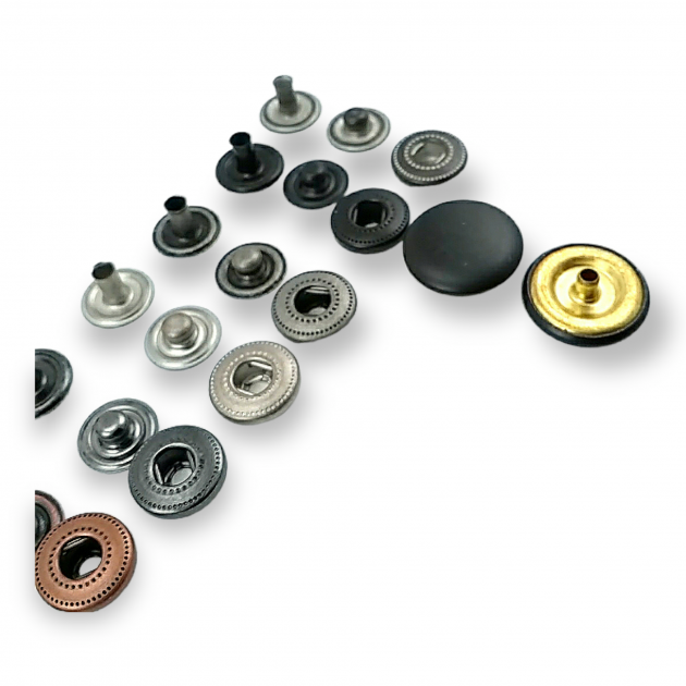 17 mm Snaps Fasteners 43/64" Curved 27L Brass Set of 4 ERCB0017PR 17 mm Snaps Fasteners 43/64" Curved 27L Brass Set of 4 ERCB0017PR