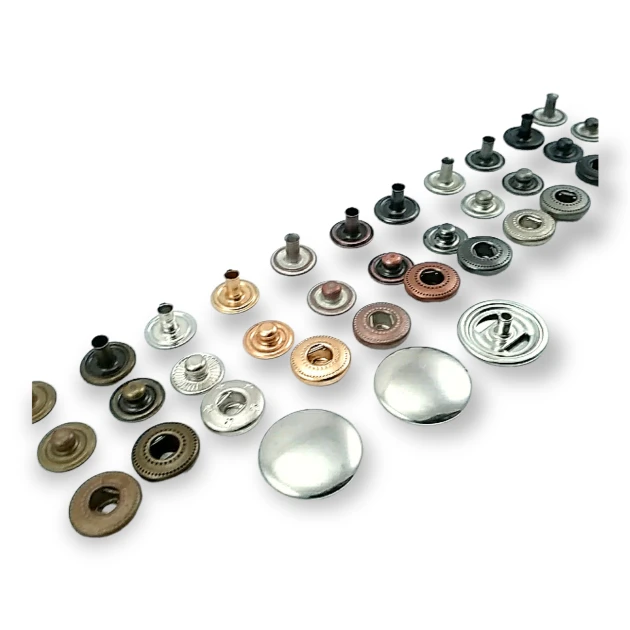 18 mm Snaps Fasteners 45/64" Curved 28L Brass Set of 4 ERCB0018PR