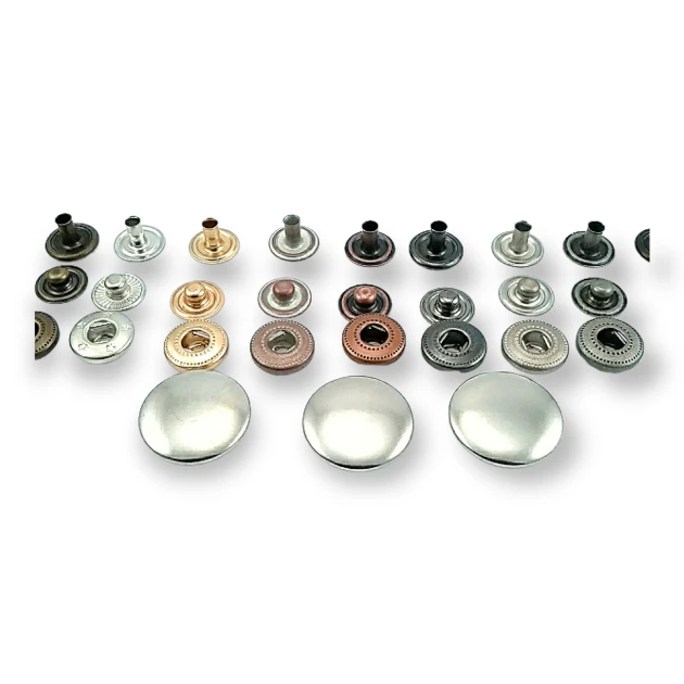 19 mm Snaps Fasteners 3/4" Curved 30L Brass Set of 4 ERCB0019PR