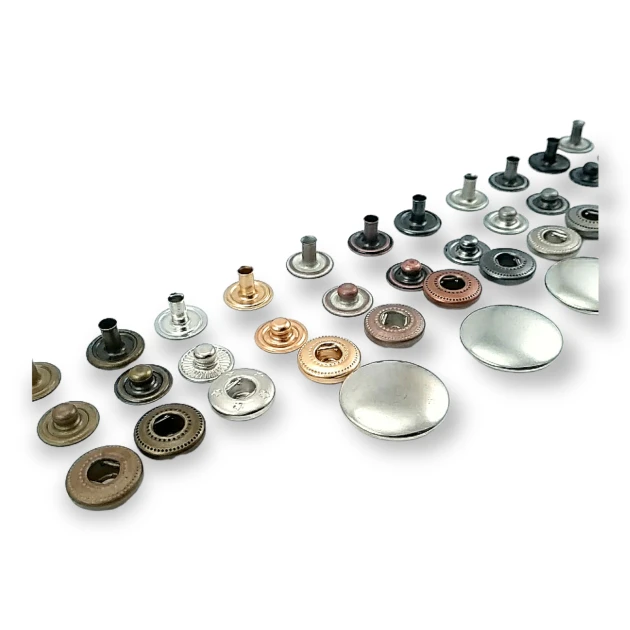 19 mm Snaps Fasteners 3/4" Curved 30L Brass Set of 4 ERCB0019PR