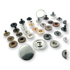 25/32" Snaps Fasteners Curved 20 mm 32L Brass Set of 4 ERCB0020PR