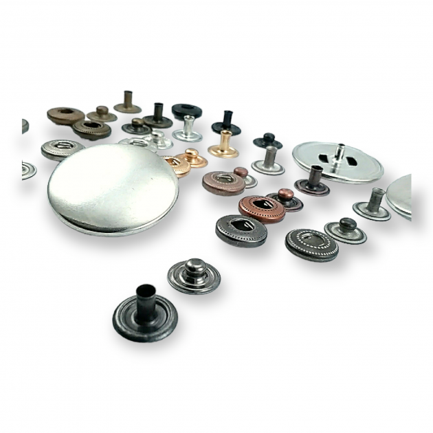 30 mm Snaps Fateners 1 ³/16" 48L Curved 54 System Brass ERCB0030PR