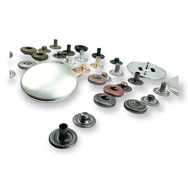 30 mm Bombeli Çıtçıt Düğme 54 Sistem Pirinç 4 lü Takım ERCB0030PR