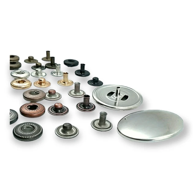 30 mm Bombeli Çıtçıt Düğme 54 Sistem Pirinç 4 lü Takım ERCB0030PR