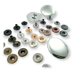 30 mm Bombeli Çıtçıt Düğme 54 Sistem Pirinç 4 lü Takım ERCB0030PR